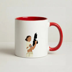 Leia With Gun Coffee Red Mug