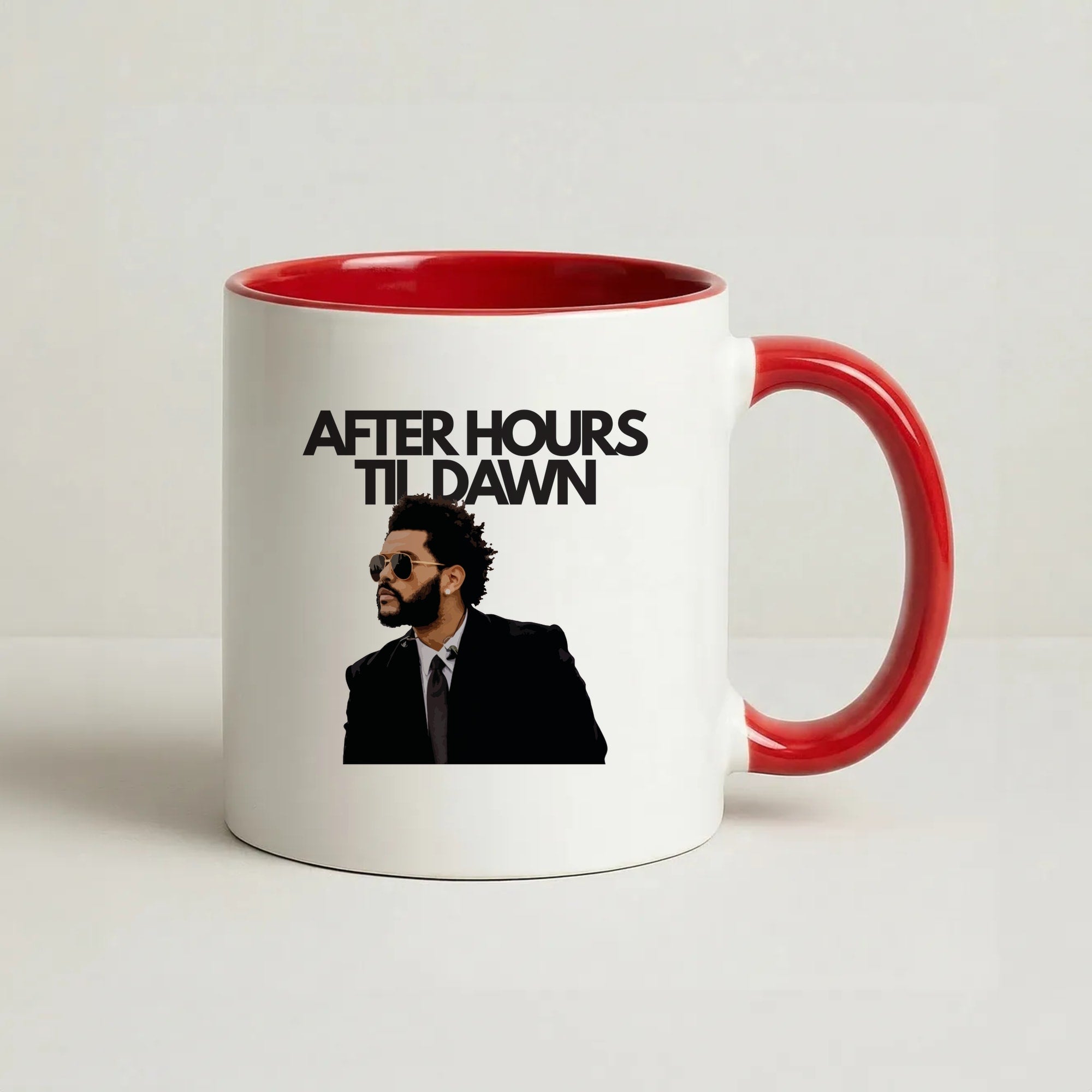 AHTD Singer Coffee Red Mug