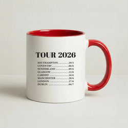 Band Tour 2026 Coffee Red Mug