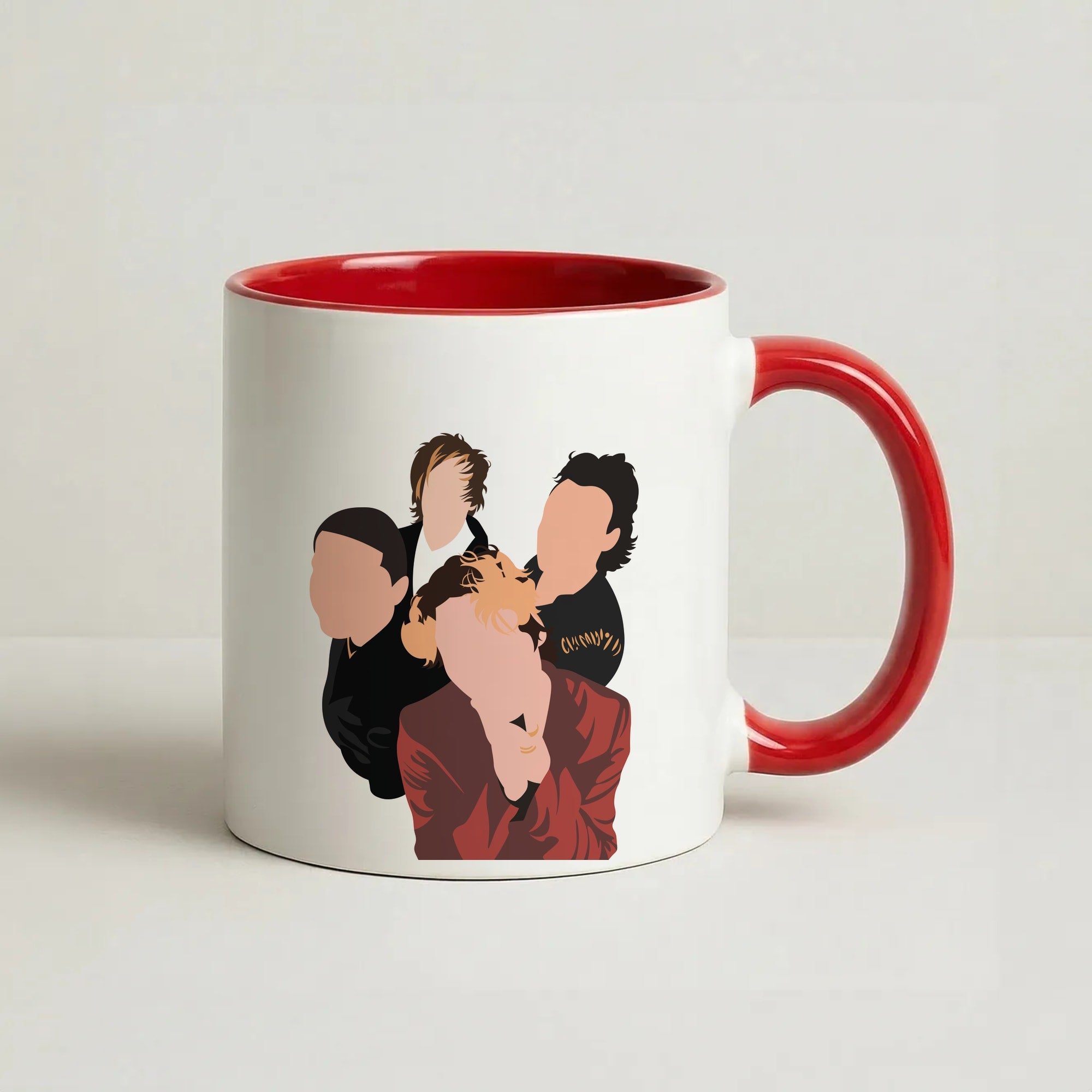 Group Photo Coffee Red Mug