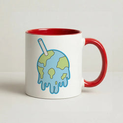 Straw - Juice Coffee Red Mug
