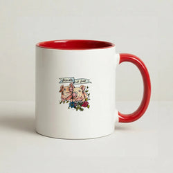 Friends Not Food - Vegan Coffee Red Mug