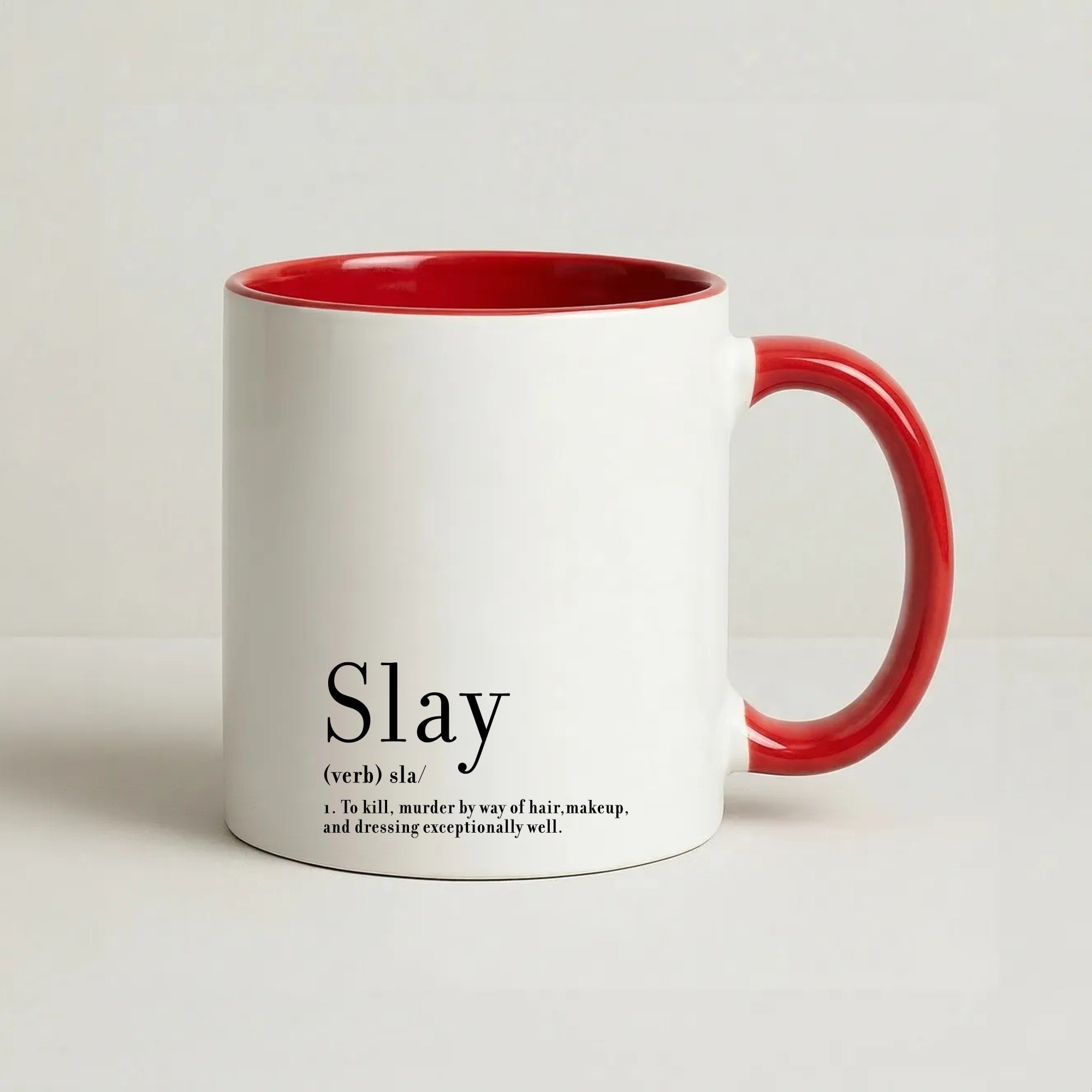 Slay Coffee Red Mug