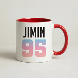 Jimin 95 Coffee Red Mug