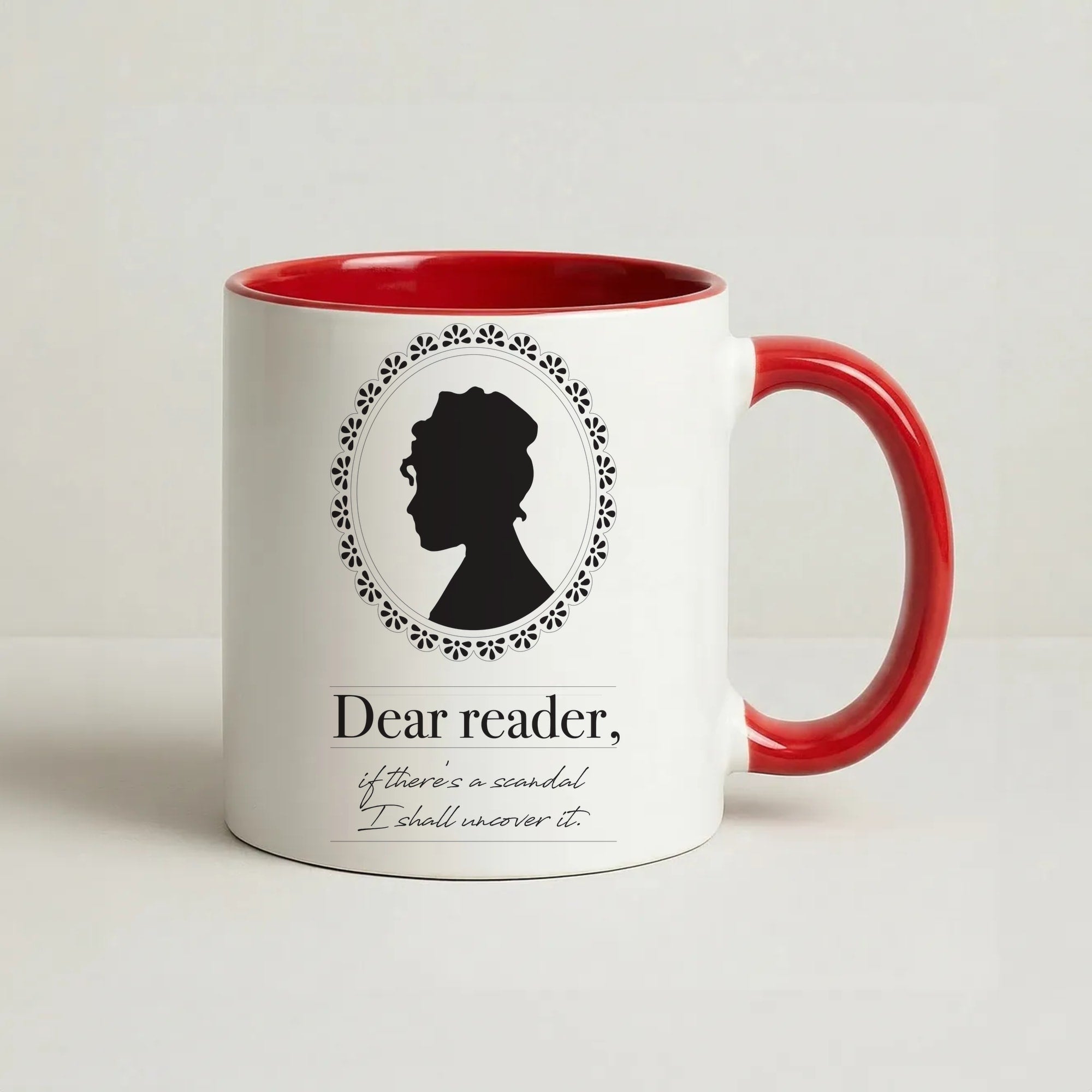 Dear Reader Coffee Red Mug