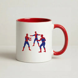 Spider Hero Pointing Meme Coffee Red Mug