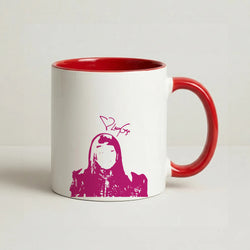 Black Gaga Silhouette  Coffee Red Mug