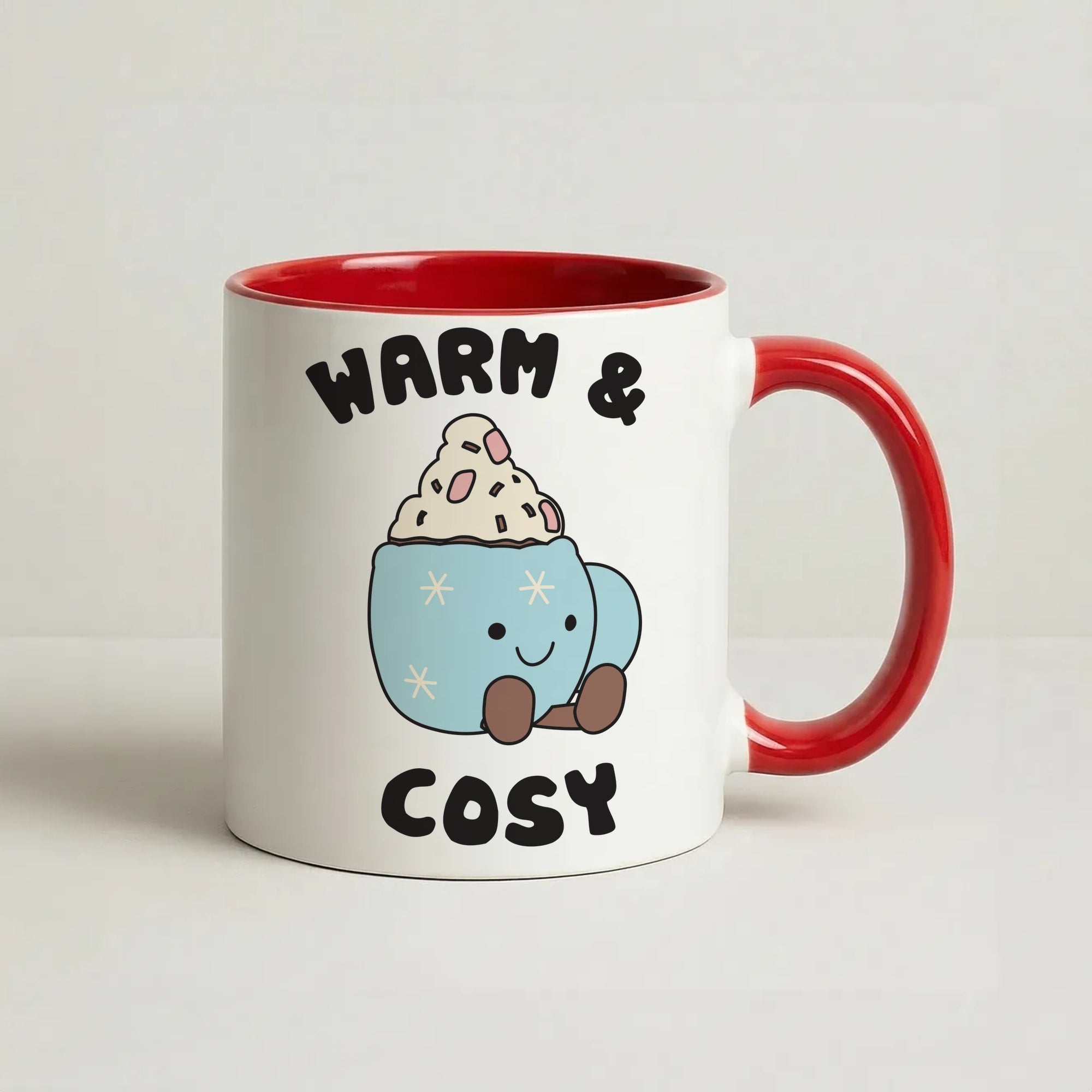 Hot Cocoa Plush Quote Coffee Red Mug