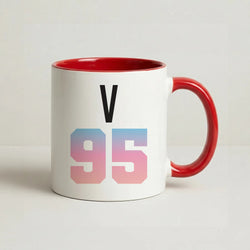 V 95 Coffee Red Mug