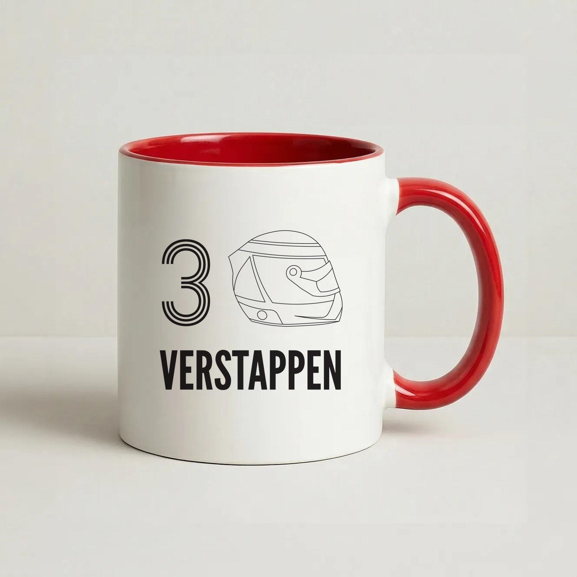 Verstappen Helmet 2026 Coffee Red Mug