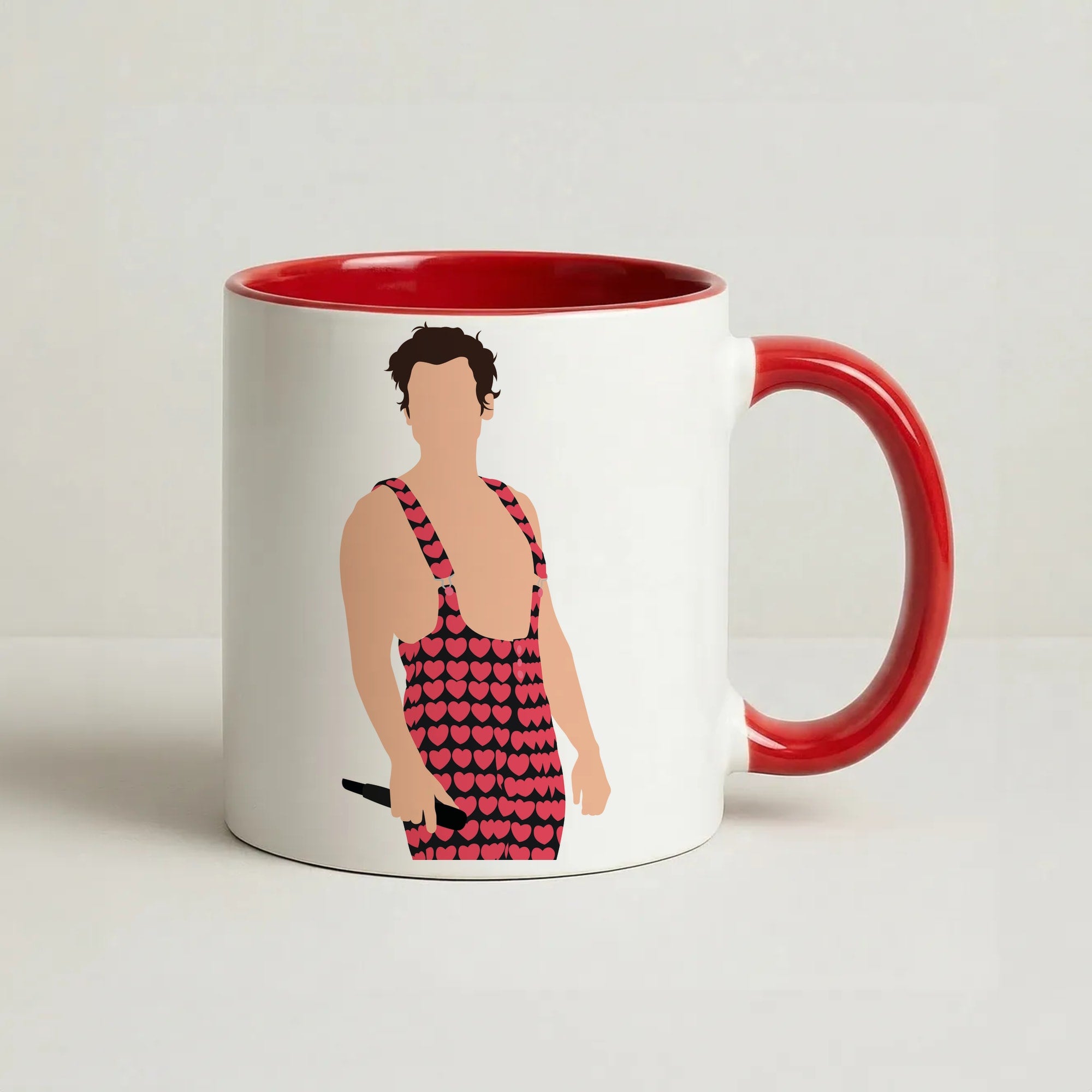 Harry Heart Jumpsuit Coffee Red Mug