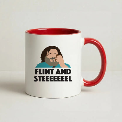 Flint And Steel Coffee Red Mug