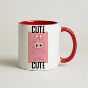 Cute Pink Monster Mug 6