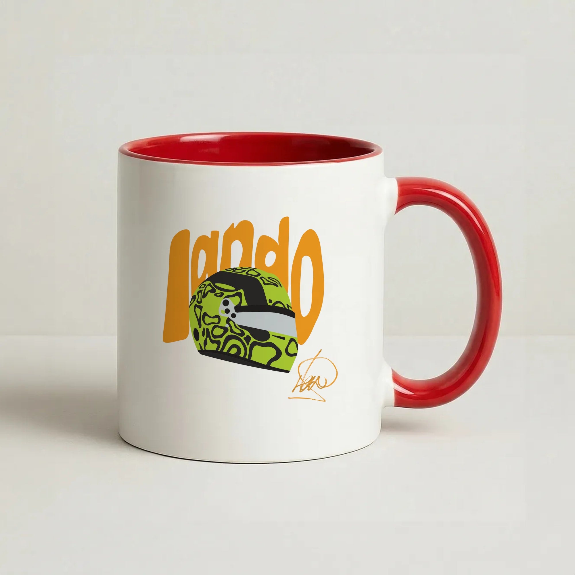 Abstract Lando Coffee Red Mug