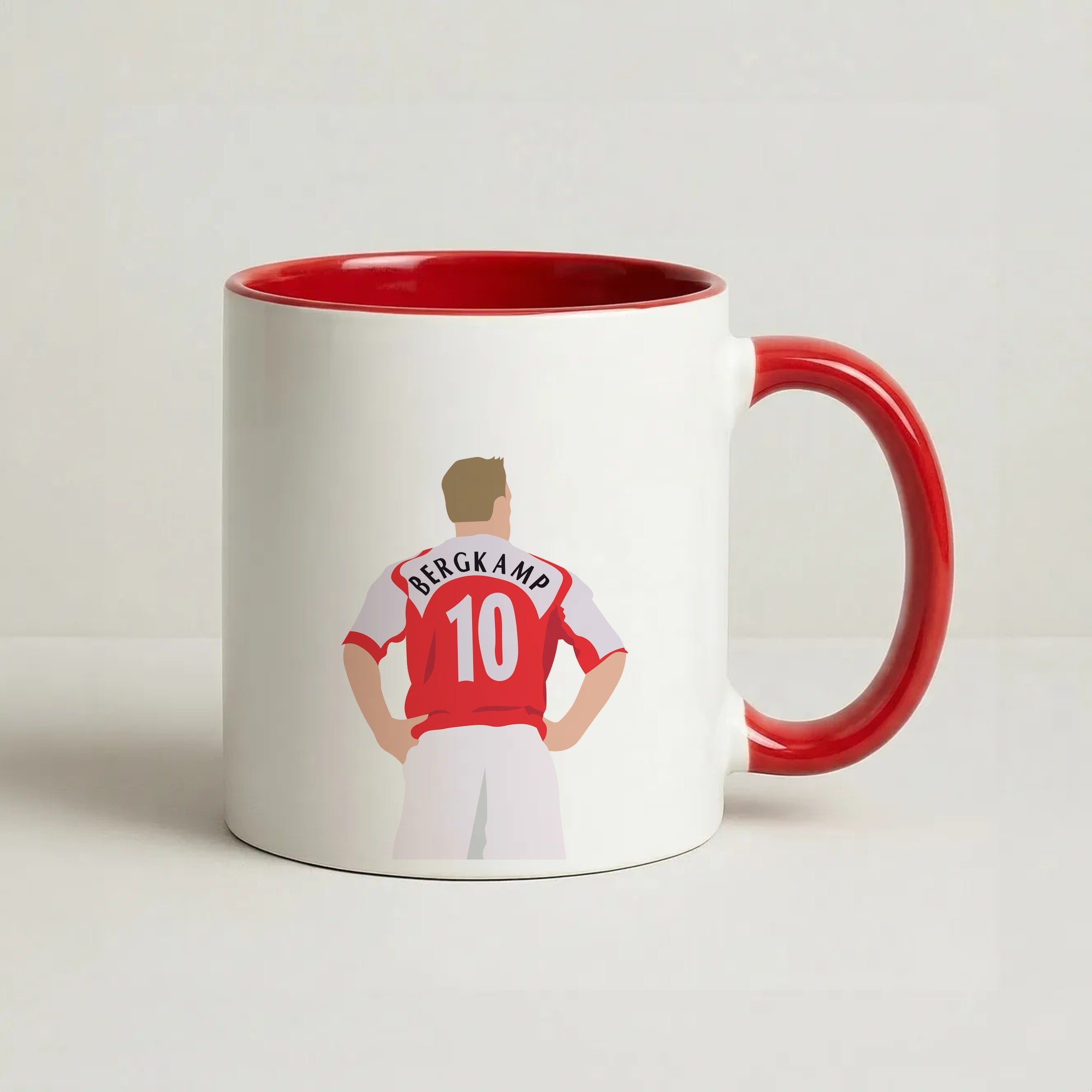 Bergkamp - Football Coffee Red Mug