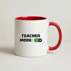 Teacher Mode On Coffee Red Mug