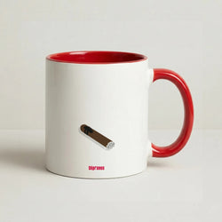 Cigar Coffee Red Mug