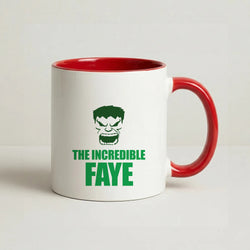 Hulk - Personalised Superhero Comic Coffee Red Mug