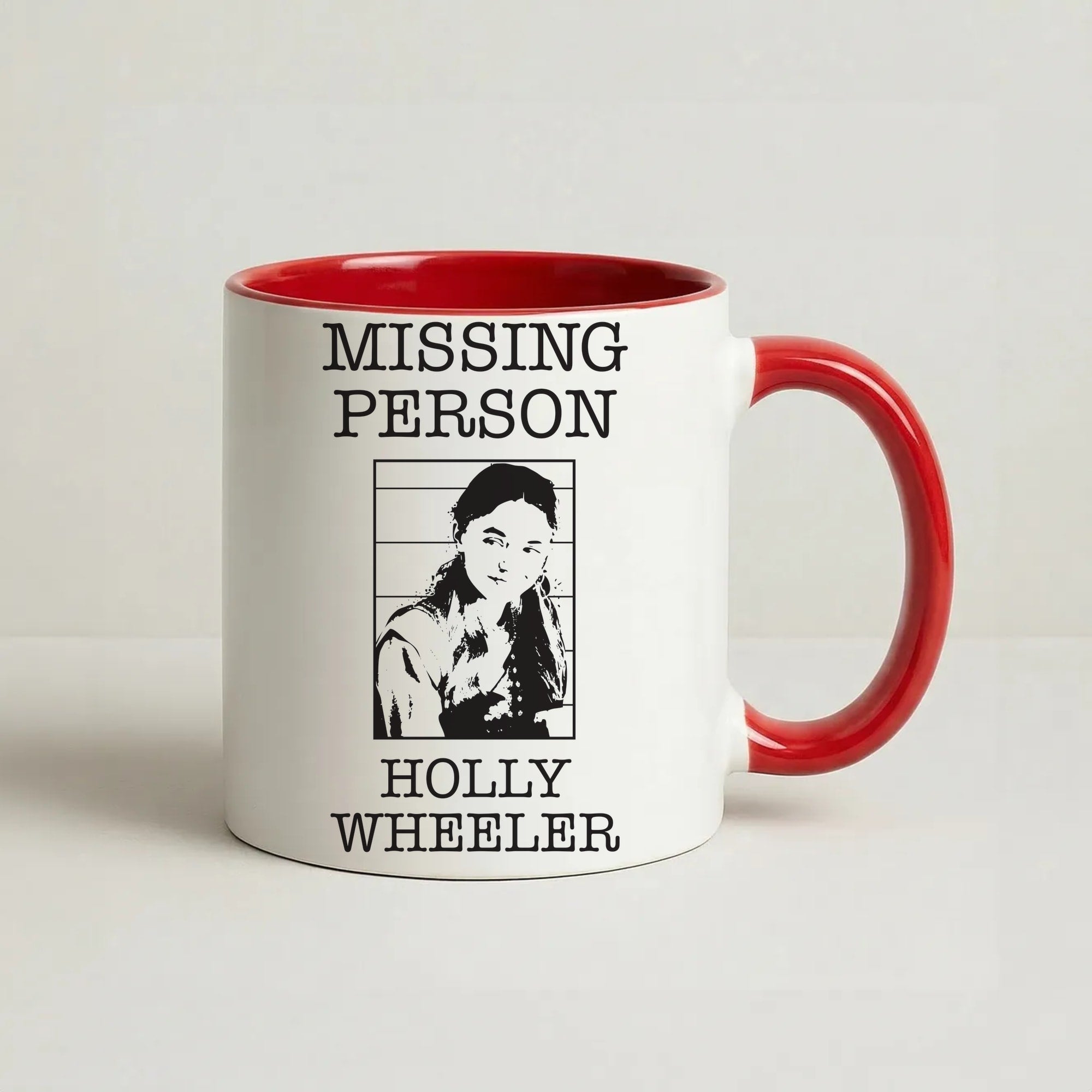 Missing Person Holly Coffee Red Mug