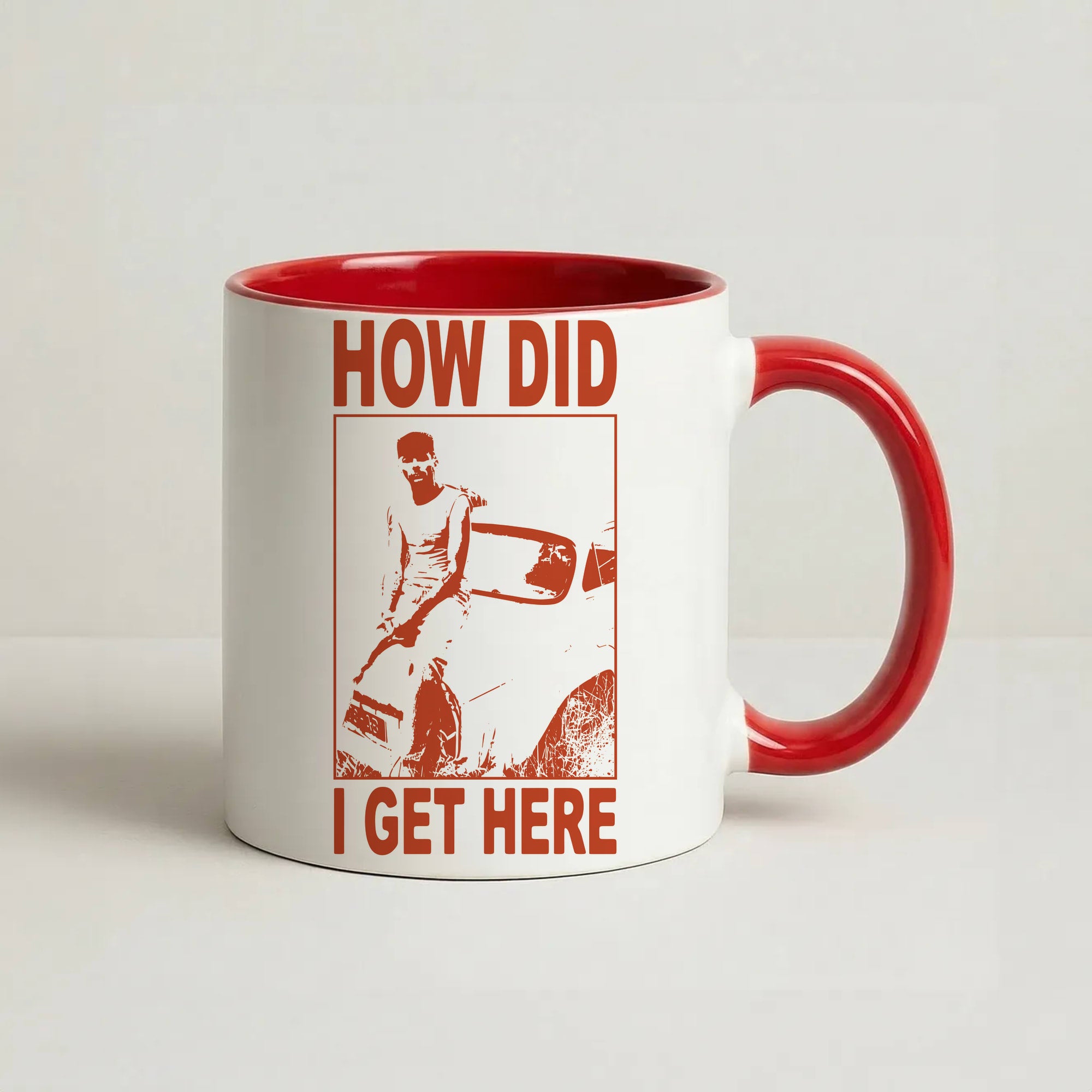 HDIGH Poster Coffee Red Mug