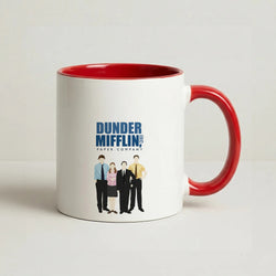 Office Cartoon - Dunder Mifflin Coffee Red Mug