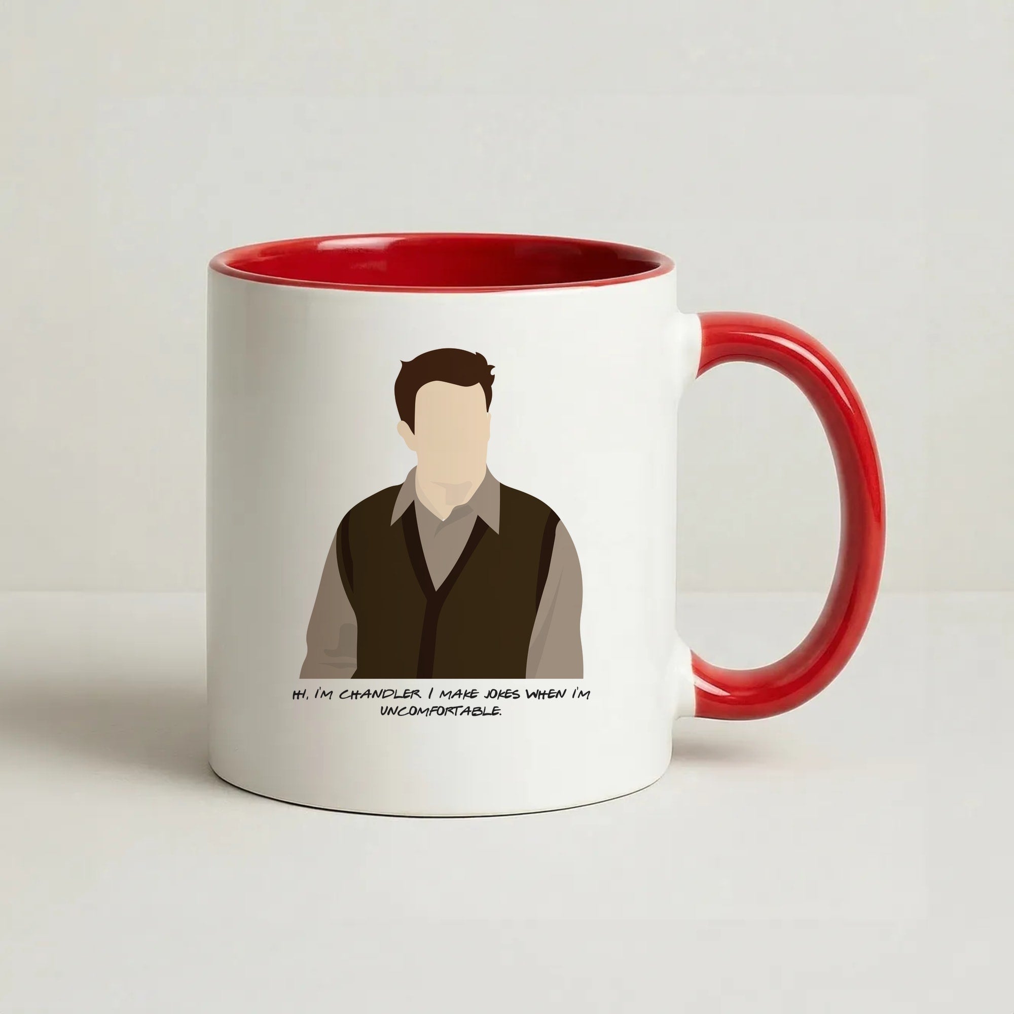 Hi, I'm Chandler Coffee Red Mug