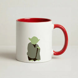 Yoda Faceless Coffee Red Mug
