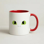 Black Fury Dragon Face Mug 6