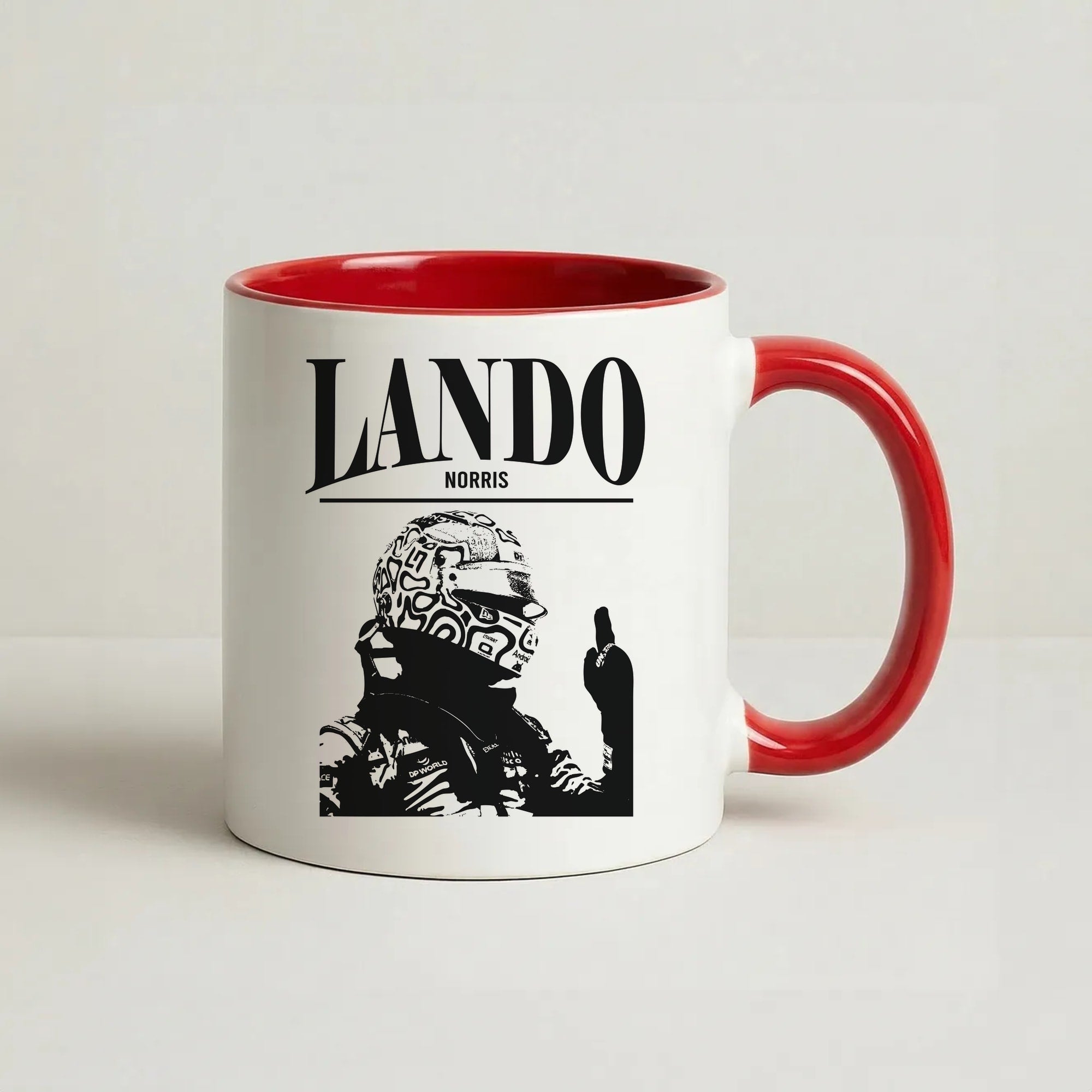 Lando Black And Green  Coffee Red Mug