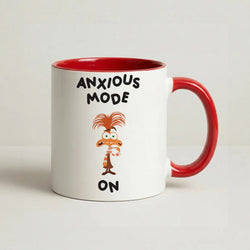 Anxious Mode On - Inside Out Coffee Red Mug