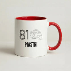 Piastri Helmet 2026 Coffee Red Mug