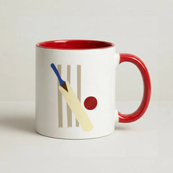 Wickets - Cricket Coffee Red Mug