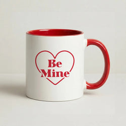 Be Mine Stripey Coffee Red Mug