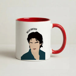 Hello Brother Cartoon - VD Coffee Red Mug