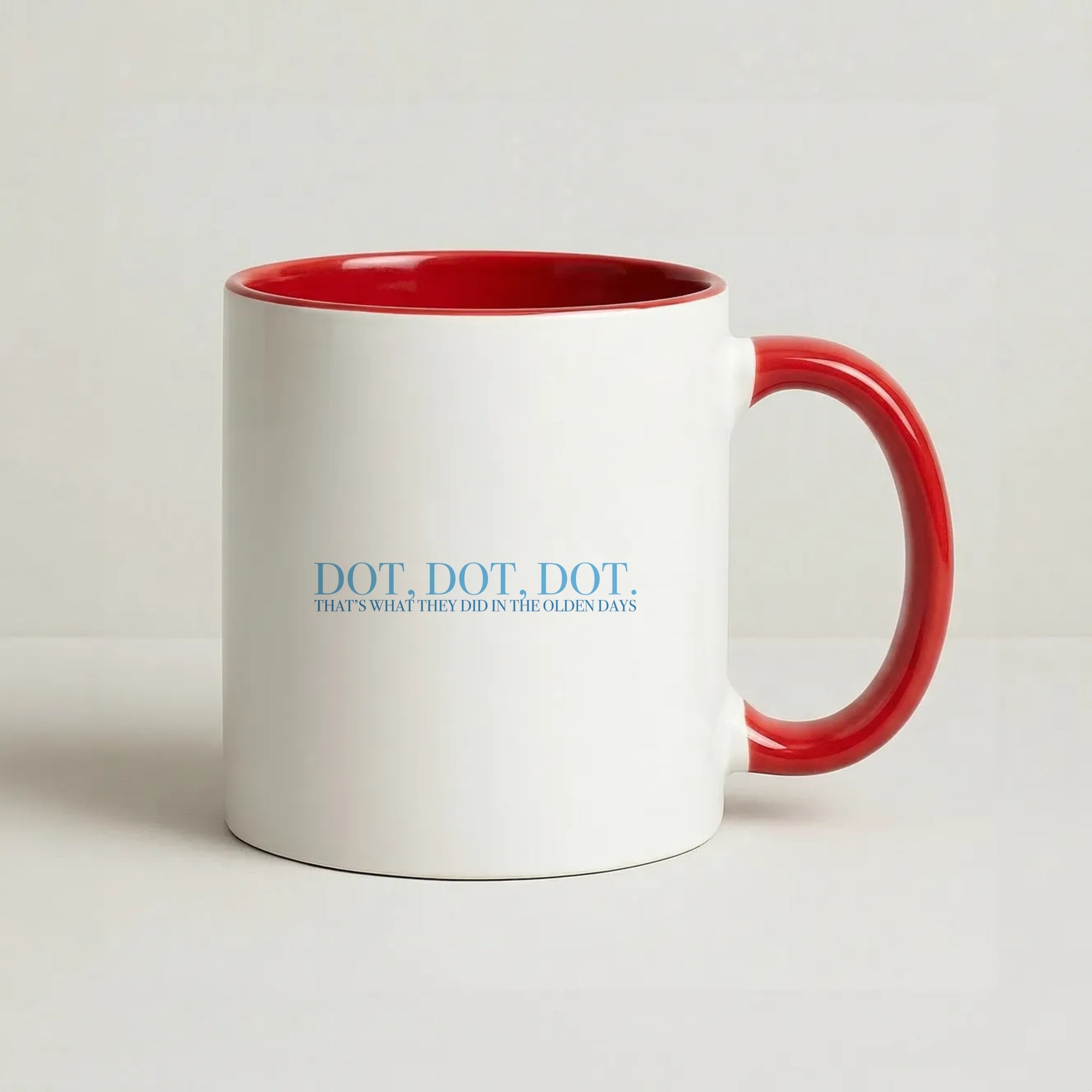 Dot, Dot, Dot Coffee Red Mug
