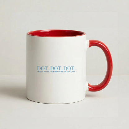 Dot, Dot, Dot Coffee Red Mug