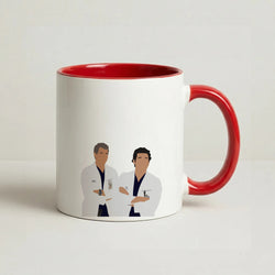 Two Doctors Arm Crossed - Grey's Coffee Red Mug