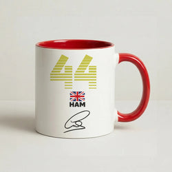 Lewis Hamilton - F1 Coffee Red Mug