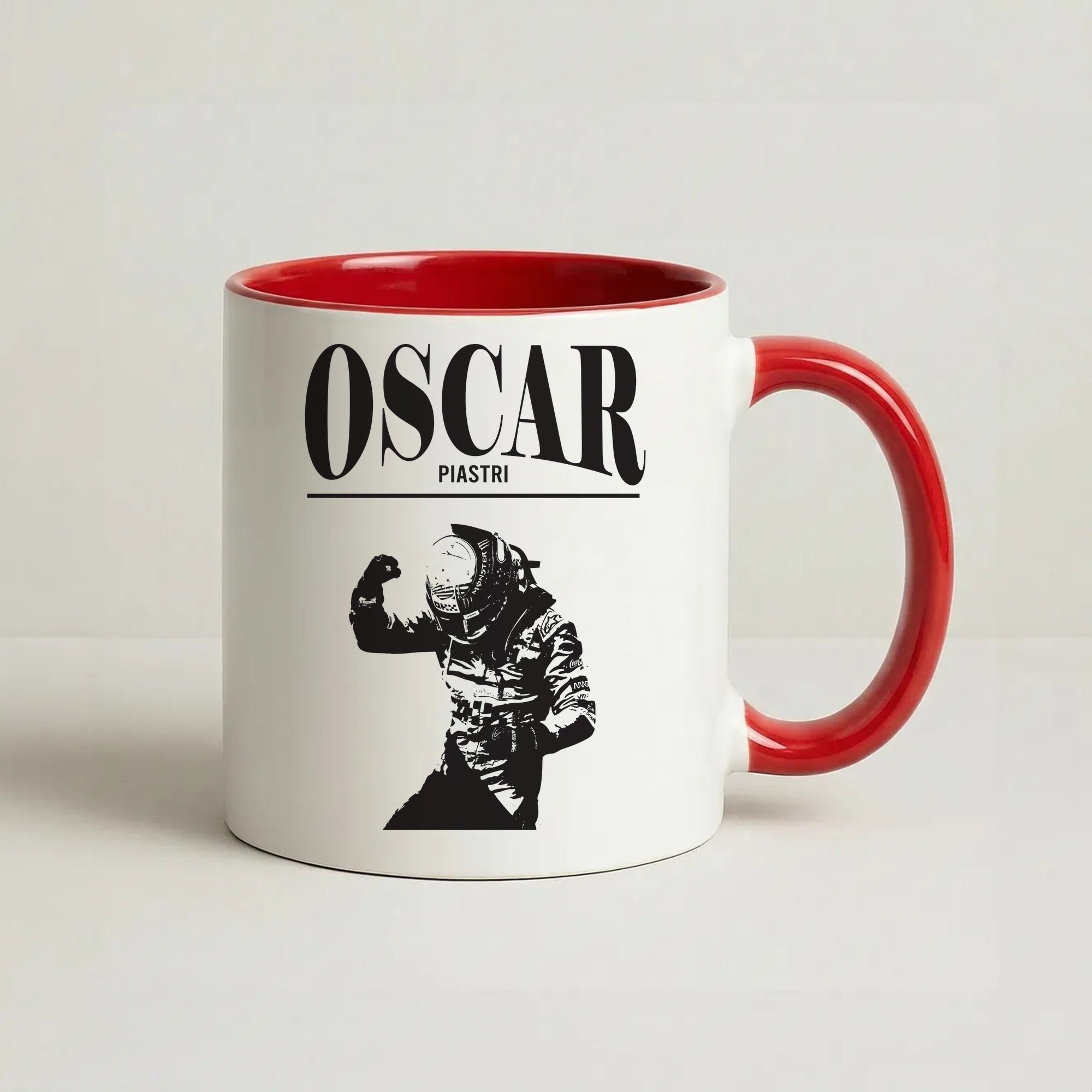 Oscar Orange And Black Coffee Red Mug