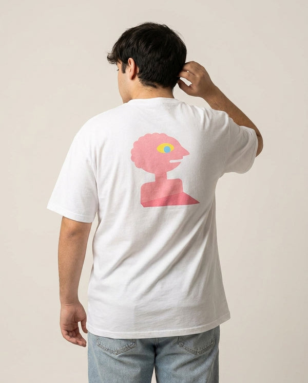 Prismo T-Shirt — White Back, worn