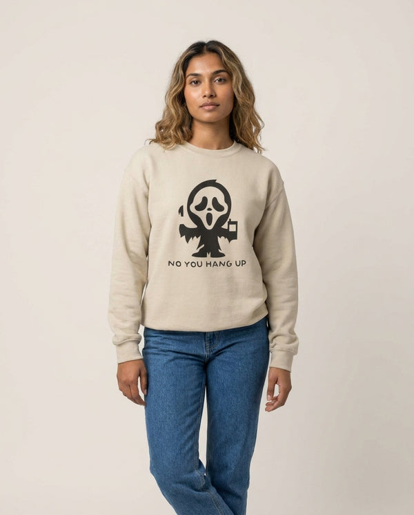 Baby Ghostface - Scream Sweatshirt — Sand Front, worn