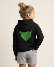 Green Ogre Heart Kids Hoodie 1