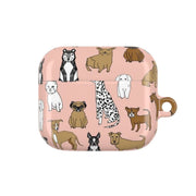 Dog Breeds - Animal Pattern AirPods Case 3