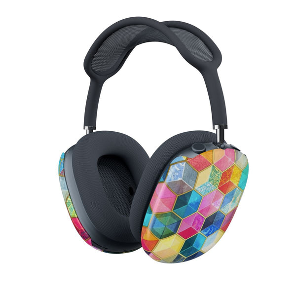 Colourful Honeycomb Pattern AirPods Max Case