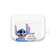 Ohana Means Family - Blue Alien AirPods Case 5