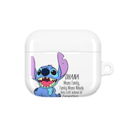Ohana Means Family - Blue Alien AirPods Case 3