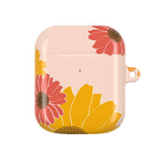 Sunflower Floral Pattern AirPods Case 2