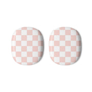 Pink And White Checkers AirPods Max Case 3