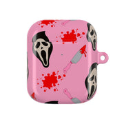 Pink Ghostface Pattern - Scream AirPods Case 2