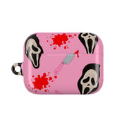 Pink Ghostface Pattern - Scream AirPods Case 6